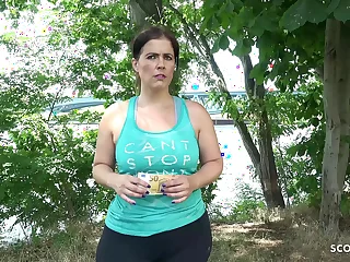 GERMAN SCOUT - Chubby Exasperation BBW MATURE TALK With reference to FUCK AT Whirl CASTING